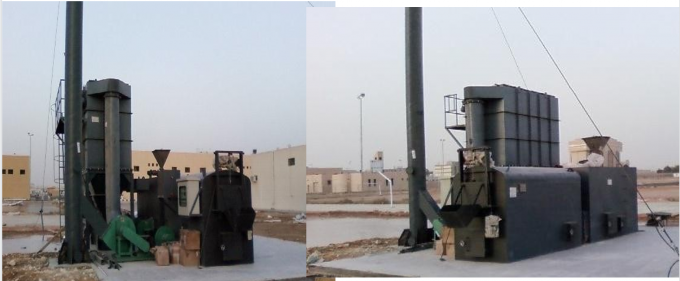 ইন্ডাস্ট্রিয়াল সলিড লিকুইড ওয়েস্ট ইনসিনারেটর ট্রিটমেন্টের পরিমাণ 2500 কেজি/ঘ 12